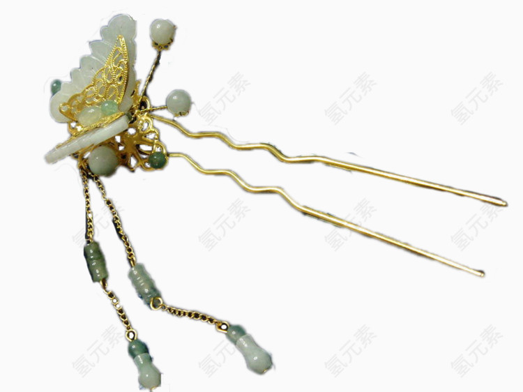金黄的玉钗