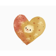 彩色卡通表情爱心