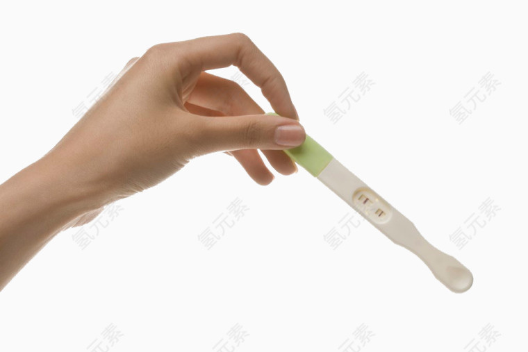 拿着验孕棒