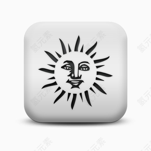 磨砂白广场图标自然奇迹表面SC自然奇观