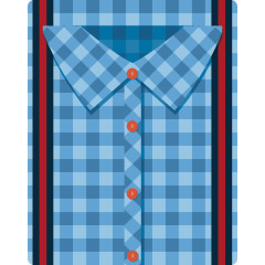 叠好的衣服卡通手绘装饰元素