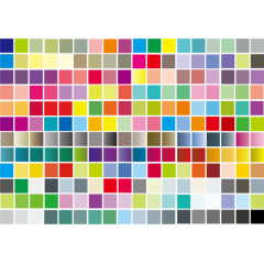 矢量手绘彩色方块