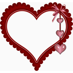 红色爱心装饰