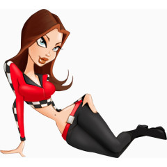 欧美女孩图案手绘西方人物图片