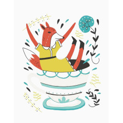 卡通拟人狐狸免费下载