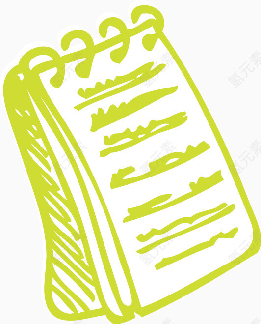 日记本矢量素材