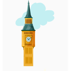 彩色世界名胜矢量素材