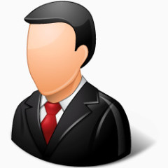 客户办公室男光图标