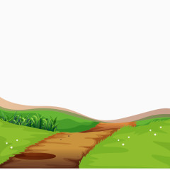卡通草地土地背景