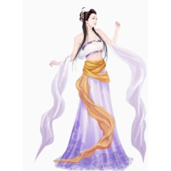 古风矢量图古风剪影