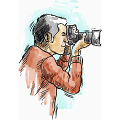 摄影师拍照元素