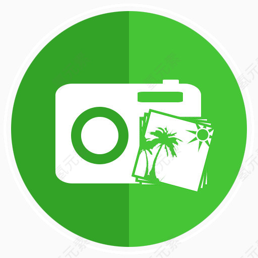 绿色的图片图标