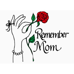 母亲节元素装饰图案矢量