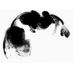 笔触素材 毛笔水墨书法 墨迹水墨笔触效果