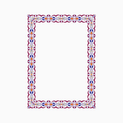 粉色花纹边框