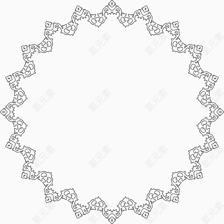 简约 黑白 边框