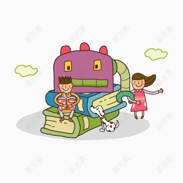 开学季元素书籍