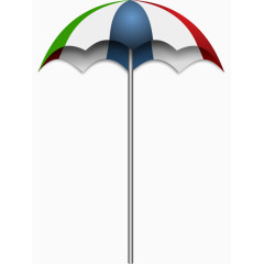 长把的彩色卡通伞