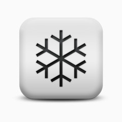 磨砂白广场图标自然奇迹雪花自然奇观