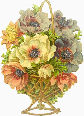 手绘花素材卡通花饰图标