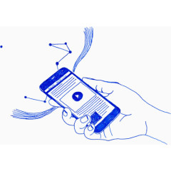 蓝色线条创意科技