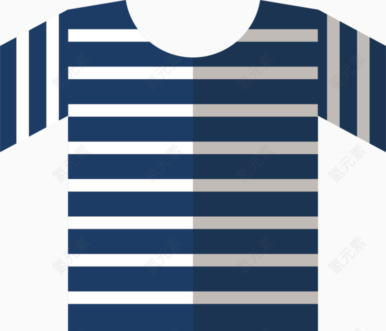 船员服卡通手绘图标元素