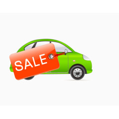 绿色促销小汽车