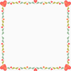 花纹心形边框