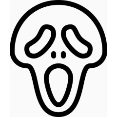 鬼脸万圣节杀手面具谋杀可怕的恐怖电影|万圣节快乐