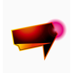 彩色几何动漫风格对话框