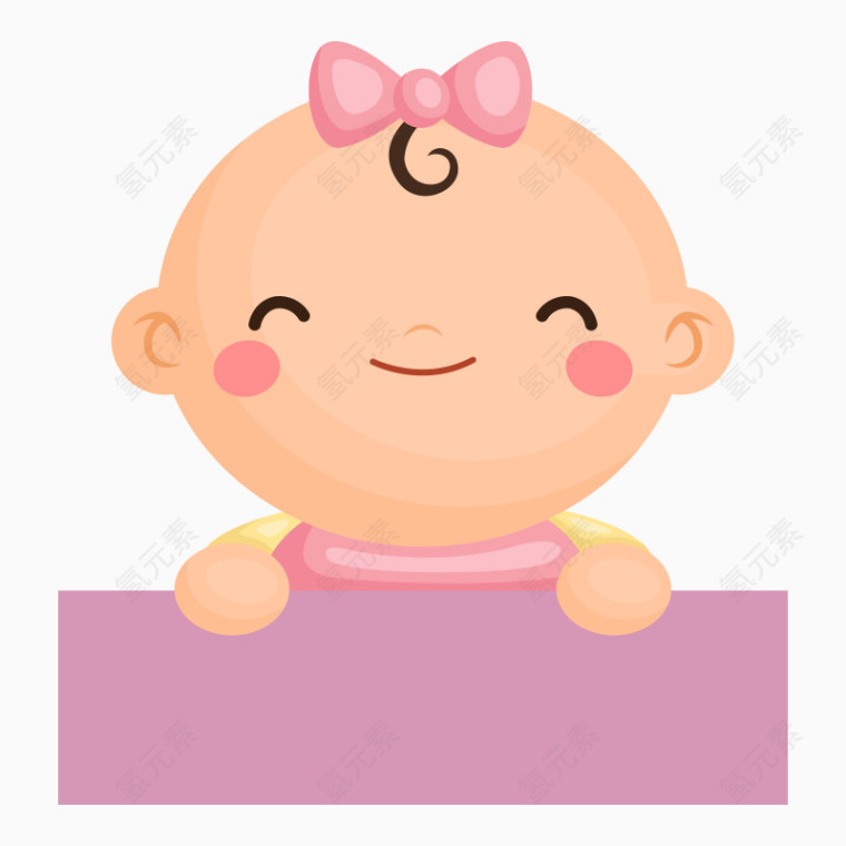 可爱卡通婴儿标签