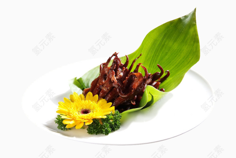 滋味酱鸭舌美食图片素材