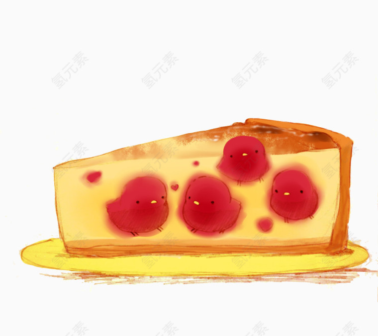 蛋糕馅小鸡