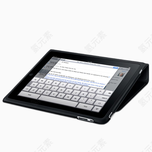 iPad翻转情况下键盘图标