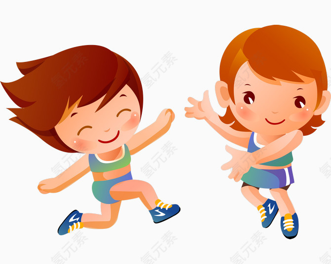 儿童手绘男孩女孩