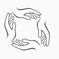 素描手手势素材