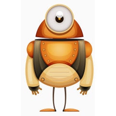 卡通小鸡机器人