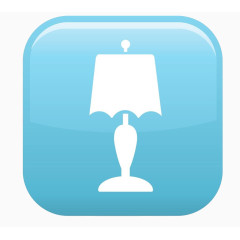 台灯卡通图标素材