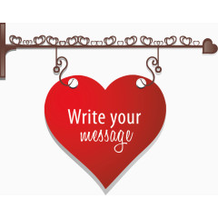 情人节挂饰元素