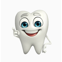 卡通牙齿