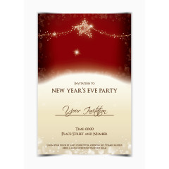 矢量聚会的邀请卡片