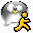 XChat聊天男人企鹅运行晚礼服用户谈评论说话帐户男性的人人简介人类成员暗玻璃