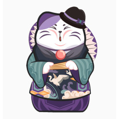 日式招财猫素材