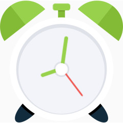报警时钟Green-Flat-icons