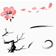 毛笔梅花效果