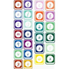 26个方块字母合集