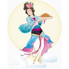 送月饼的嫦娥