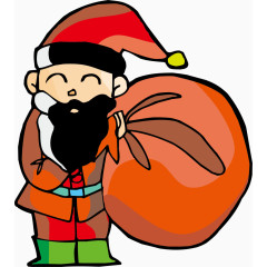 圣诞老人礼物组合图