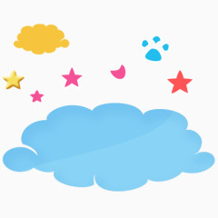 手绘可爱卡通矢量元素图