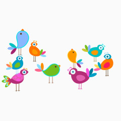 彩色小鸟
